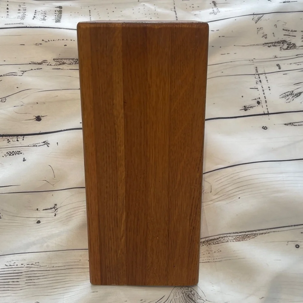 Cutco Brown Wooden Knife Block Preowned